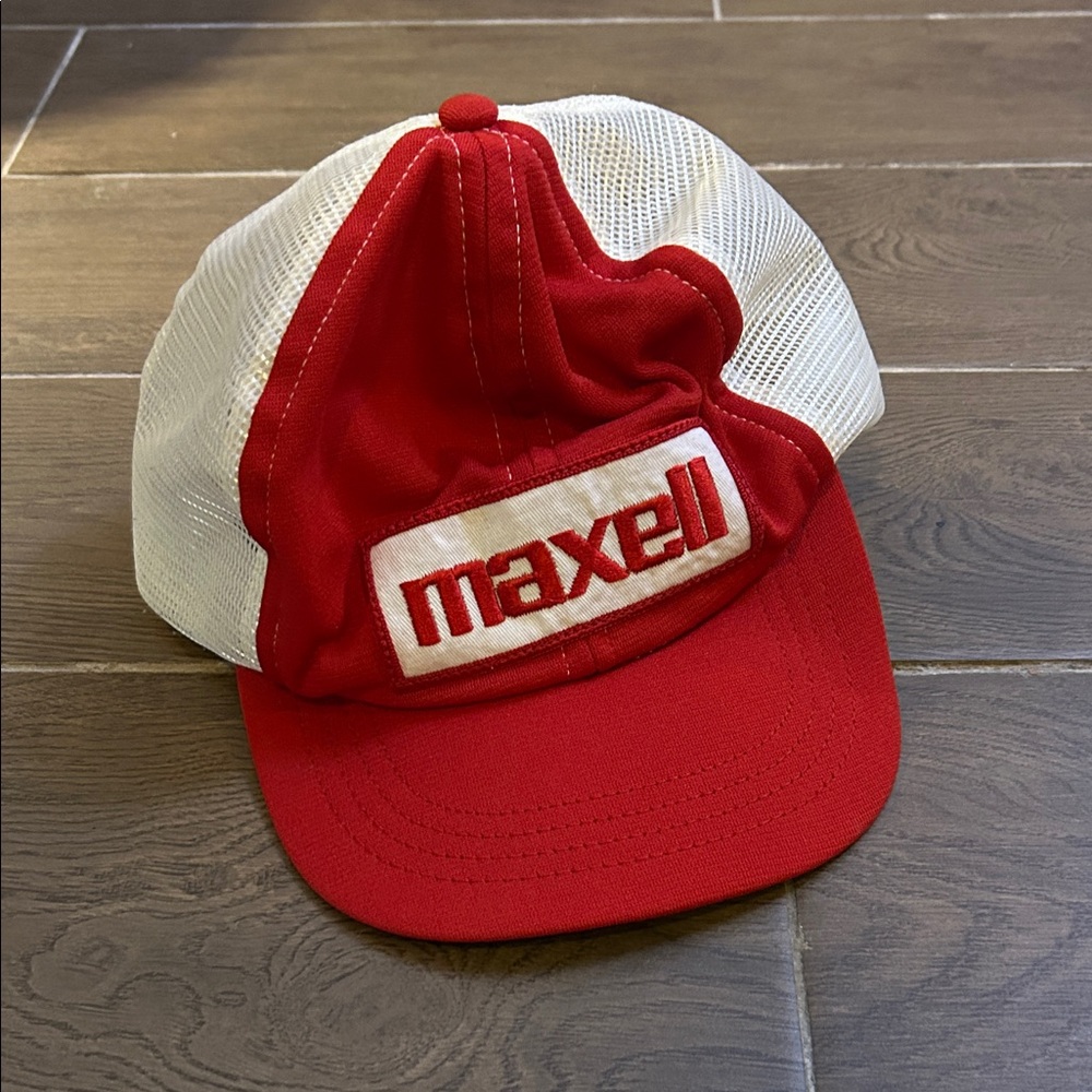 Vintage baseball hat - Maxwell - Red & White